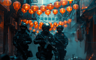 Chinese police illegal currency exchange office using USDT to exchange currencies